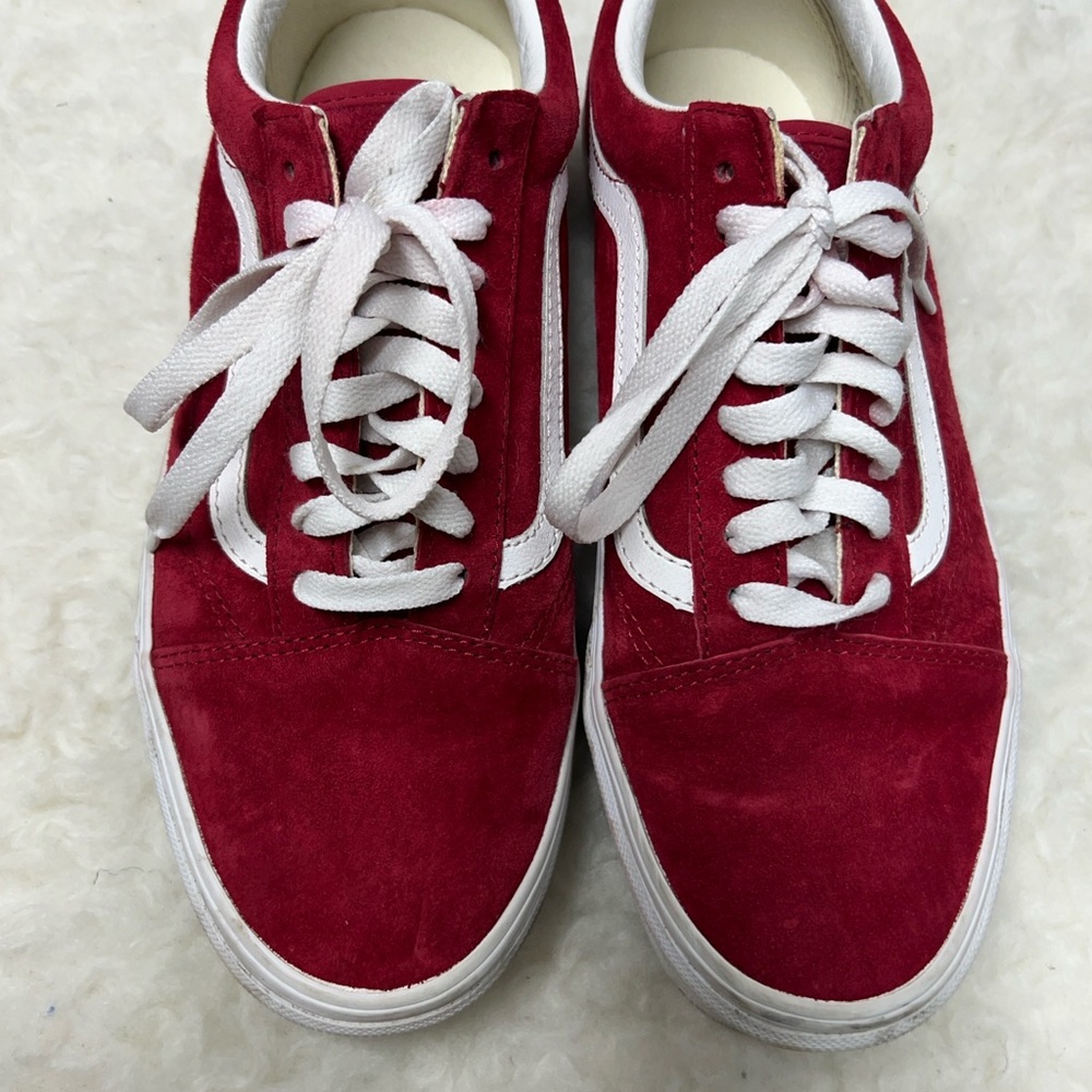 Van’s Old Skool red sneakers M 8/ W 9.5 - Picture 3 of 7